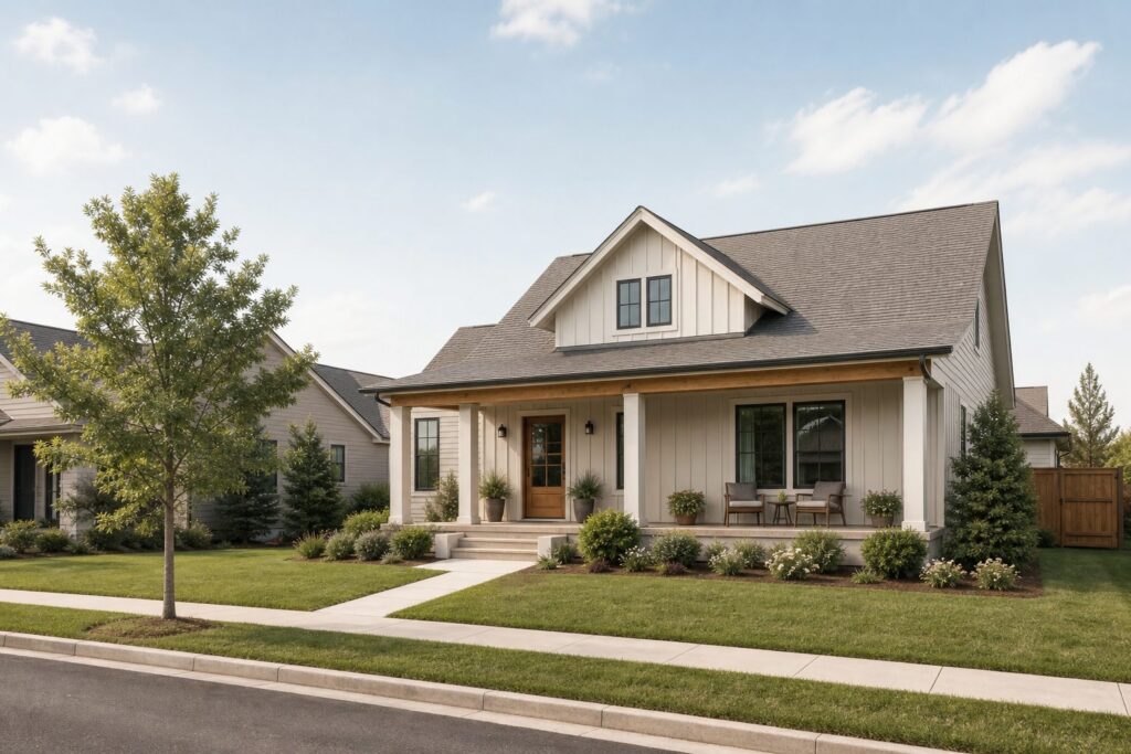 Kendall neighborhood with well-kept homes and quiet residential streets, an established residential neighborhood