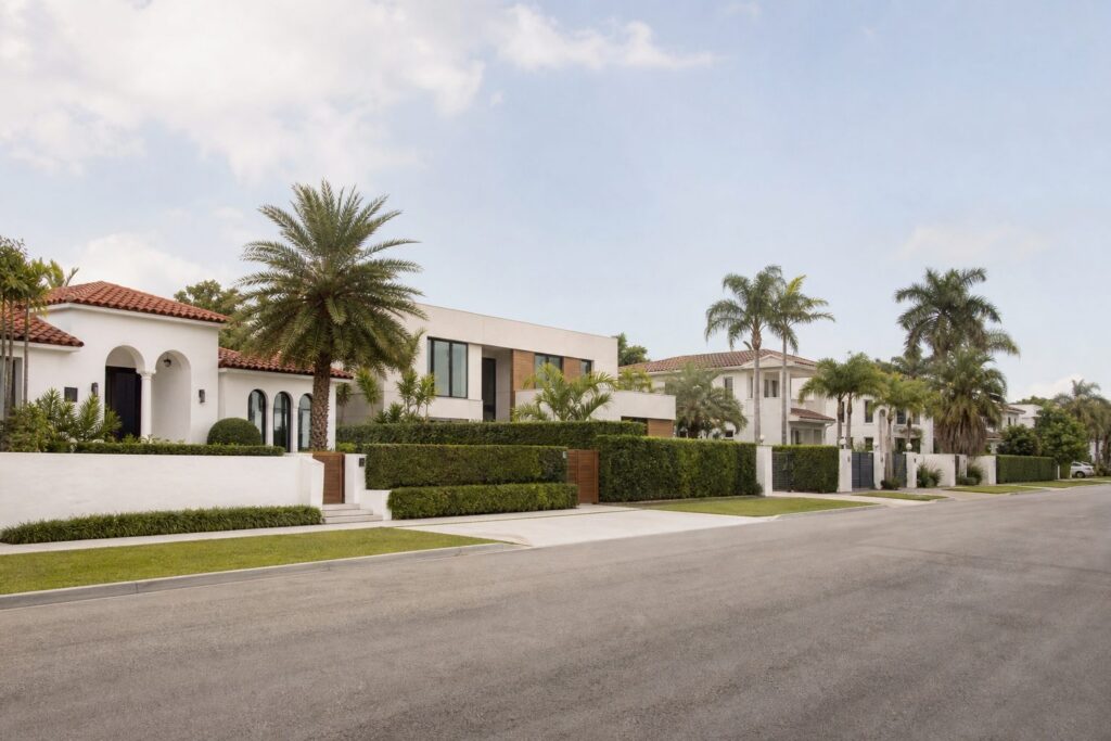 Miami neighborhood with well-kept homes and quiet residential streets, an established residential neighborhood