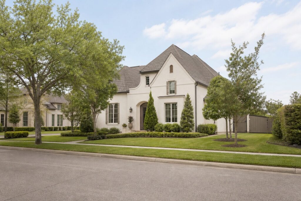 Pinecrest neighborhood with well-kept homes and quiet residential streets, an established residential neighborhood